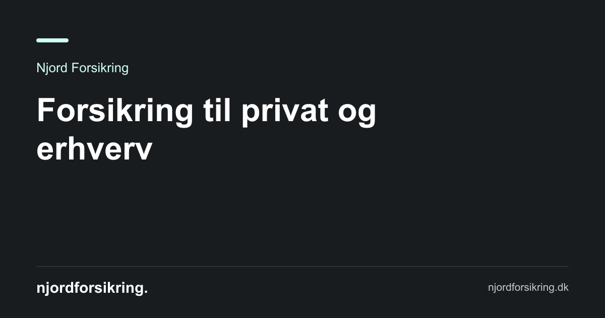Njord Forsikringsformidler ApS logo